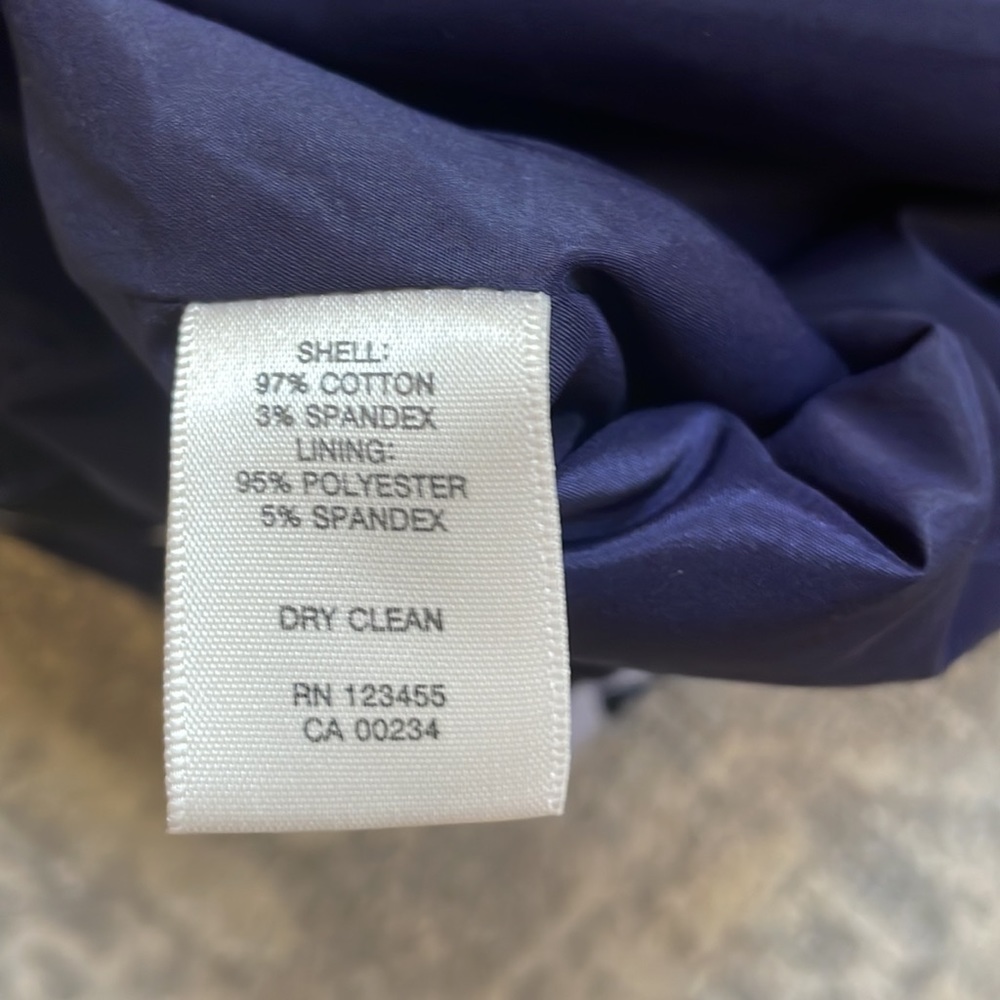 Petite Lord & Taylor Blue Floral Pencil Skirt - Picture 5 of 5